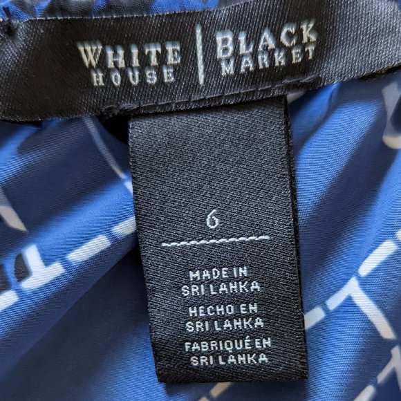 Blue/Black Romper - White House Black Market - Size 6 - Picture 3 of 4